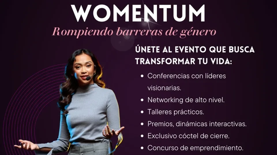 Evento WOMENTUM: Rompiendo barreras de género, 21 y 22 de marzo